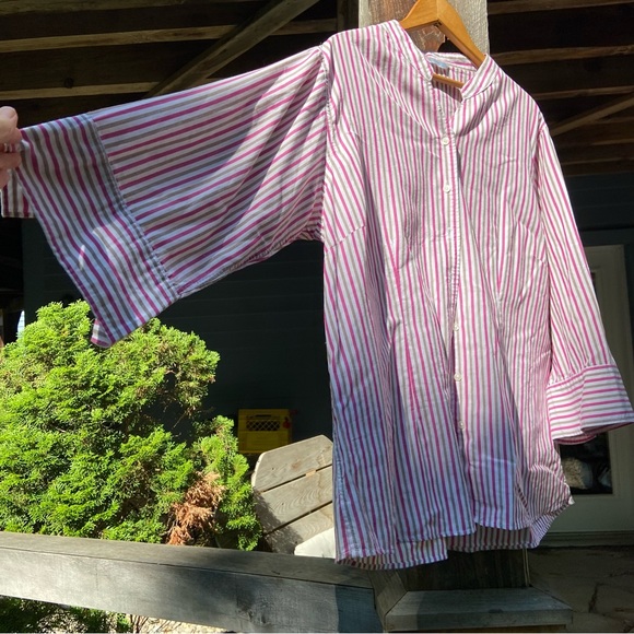 SILHOUETTES XXL cotton blend. Pinstriped button up shirt. - Picture 5 of 10